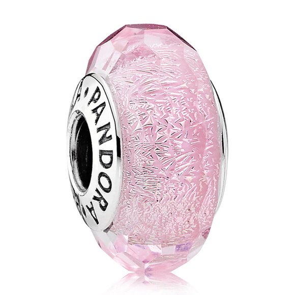 Pandora Jewelry - Pandora Faceted Pink Murano Glass Charm